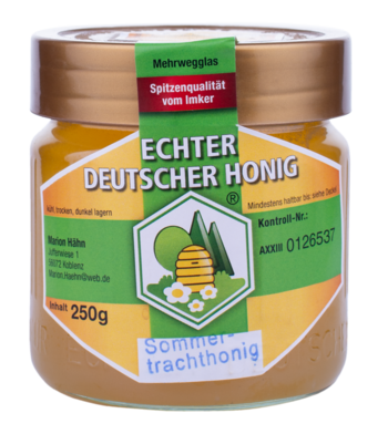 Produktfoto: Bienenhonig Sommertracht 250g