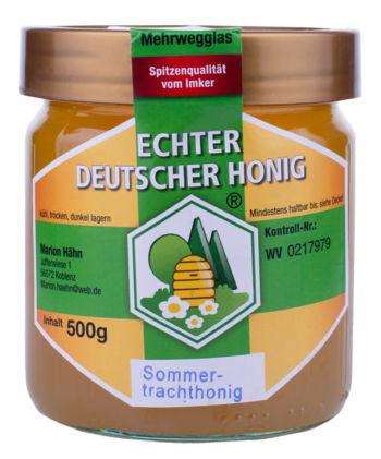Produktfoto: Bienenhonig Sommertracht 500g