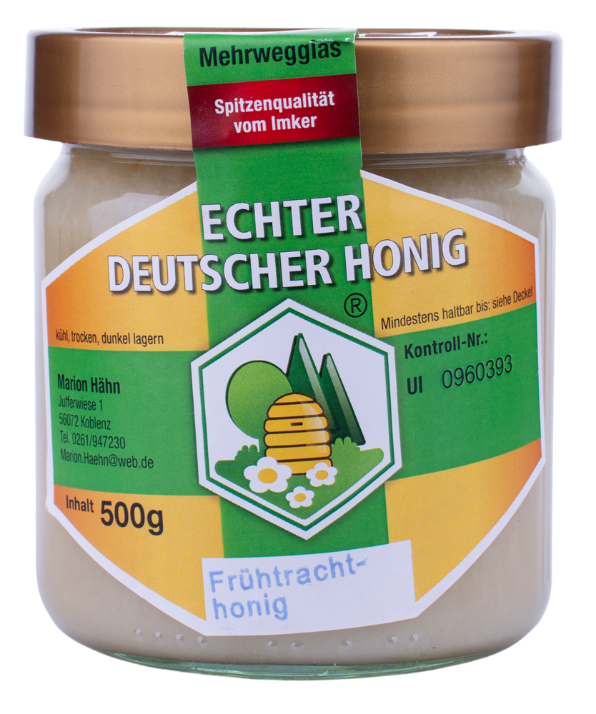 Produktfoto: Bienenhonig Frühtracht 500g